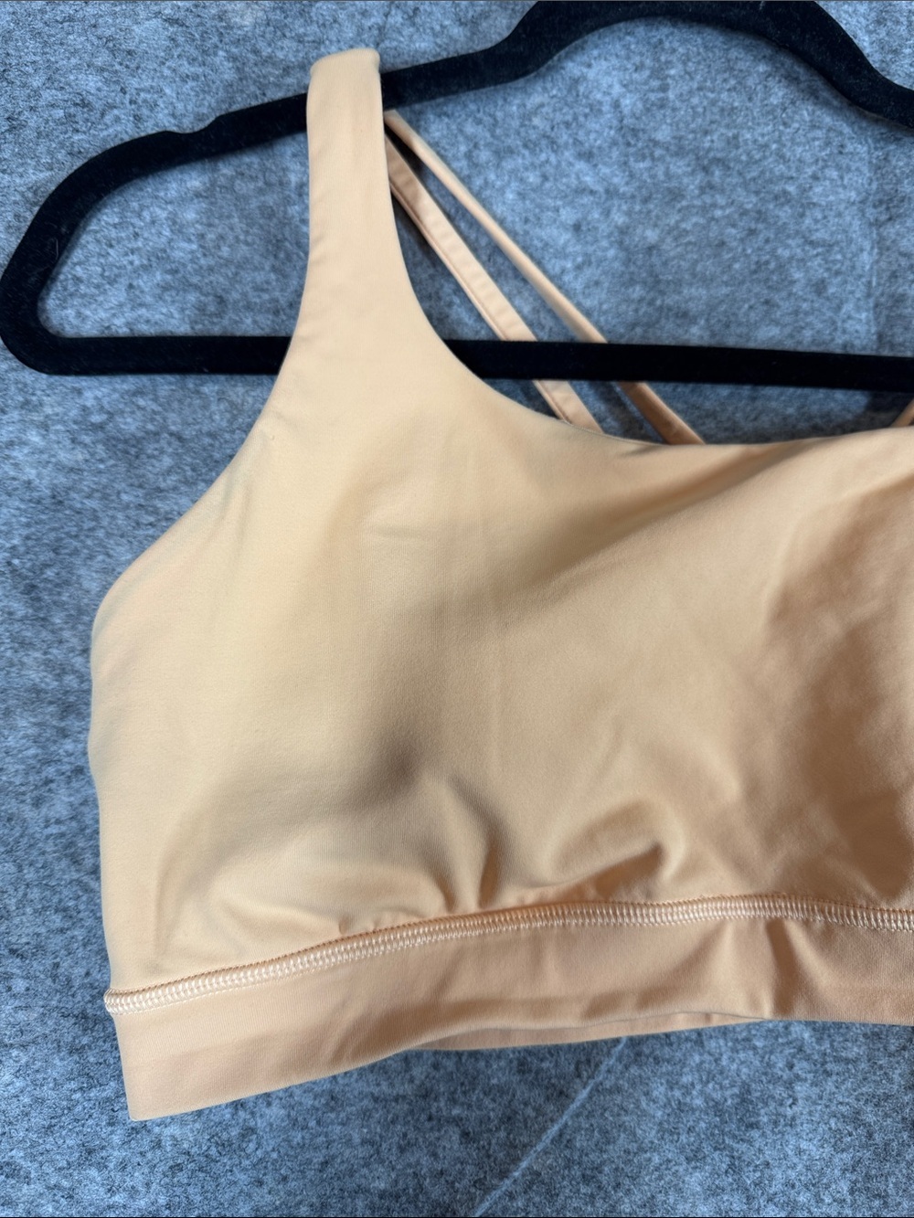 Lululemon Energy Bra Peach Size 10 Strappy Back Yoga Athleisure Activewear - Picture 4 of 11